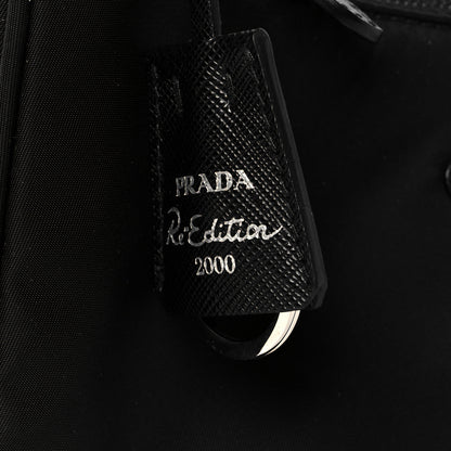 Prada Tessuto Nylon Mini Re-Edition 2000 Bag Black 9 of 12