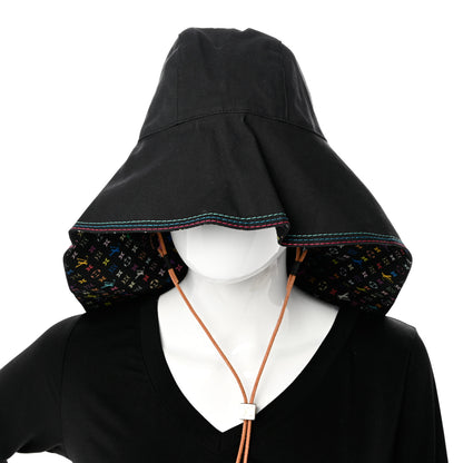 Louis Vuitton Cotton Monogram Multicolor Printed Reversible Hiker Hat Black 2 of 11