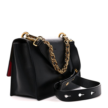 Fendi Vitello Grace Matte Kan U Shoulder Bag Black 3 of 11