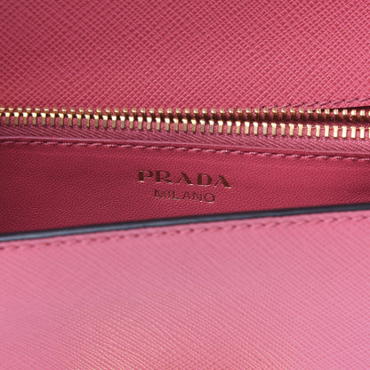 Prada Saffiano Chain Crossbody Bag Peonia 5 of 8