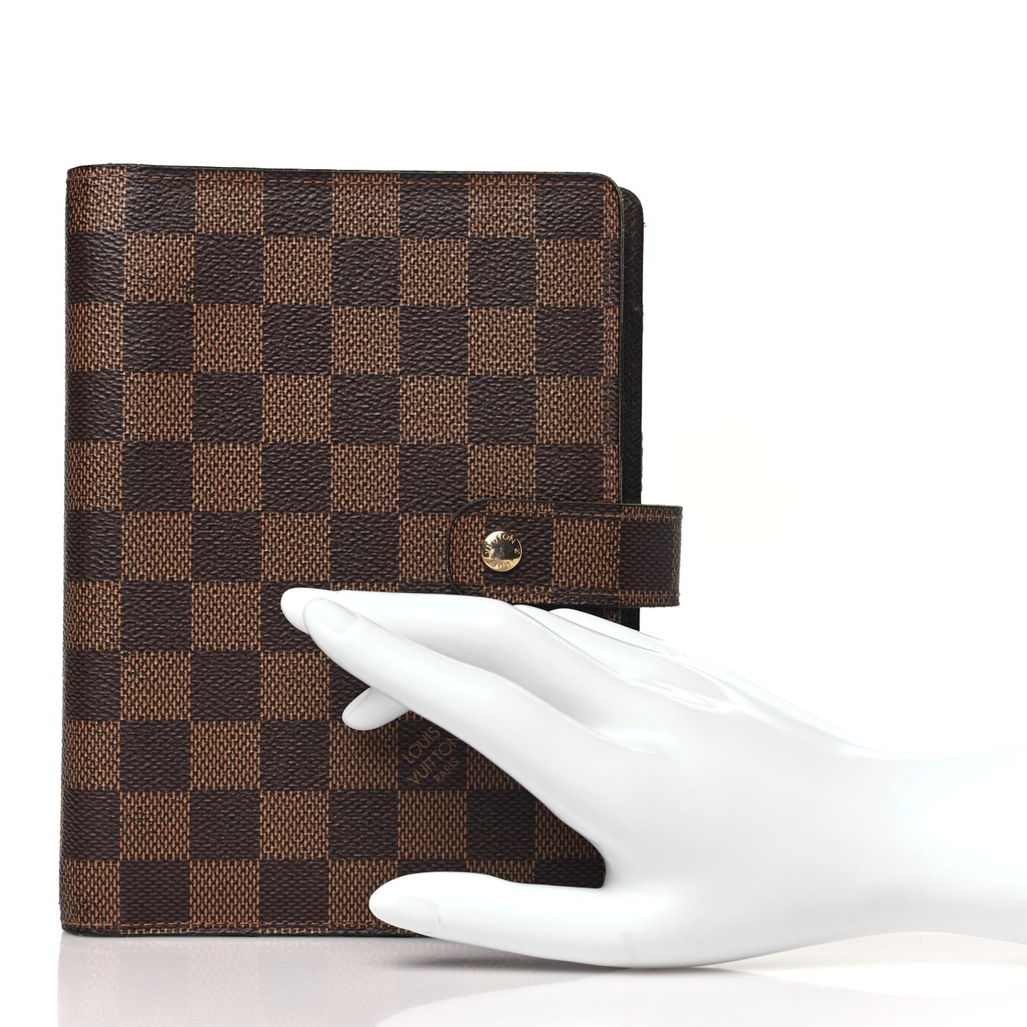Damier Ebene Medium Ring Agenda Cover