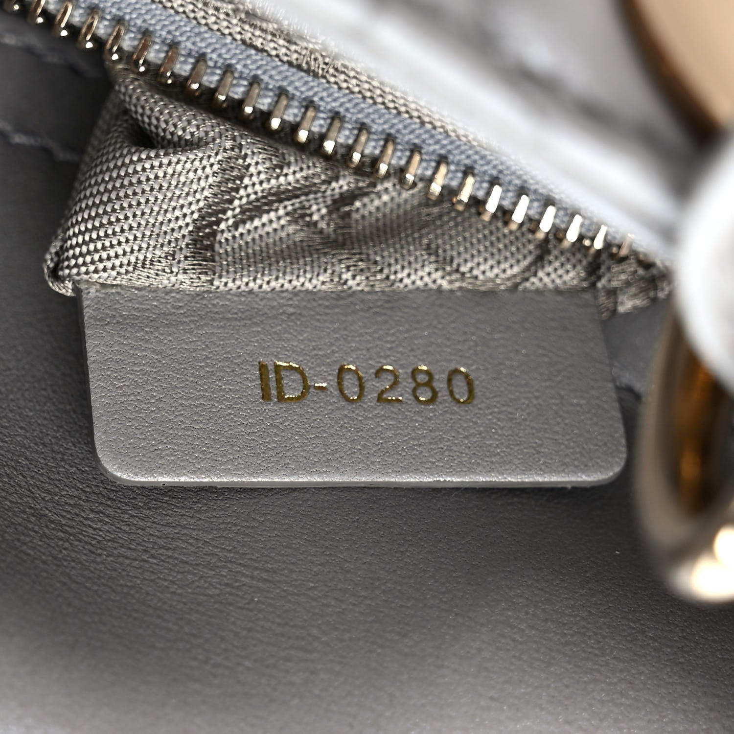Christian Dior Metallic Lambskin Cannage Mini Lady Dior Grey 7 of 10