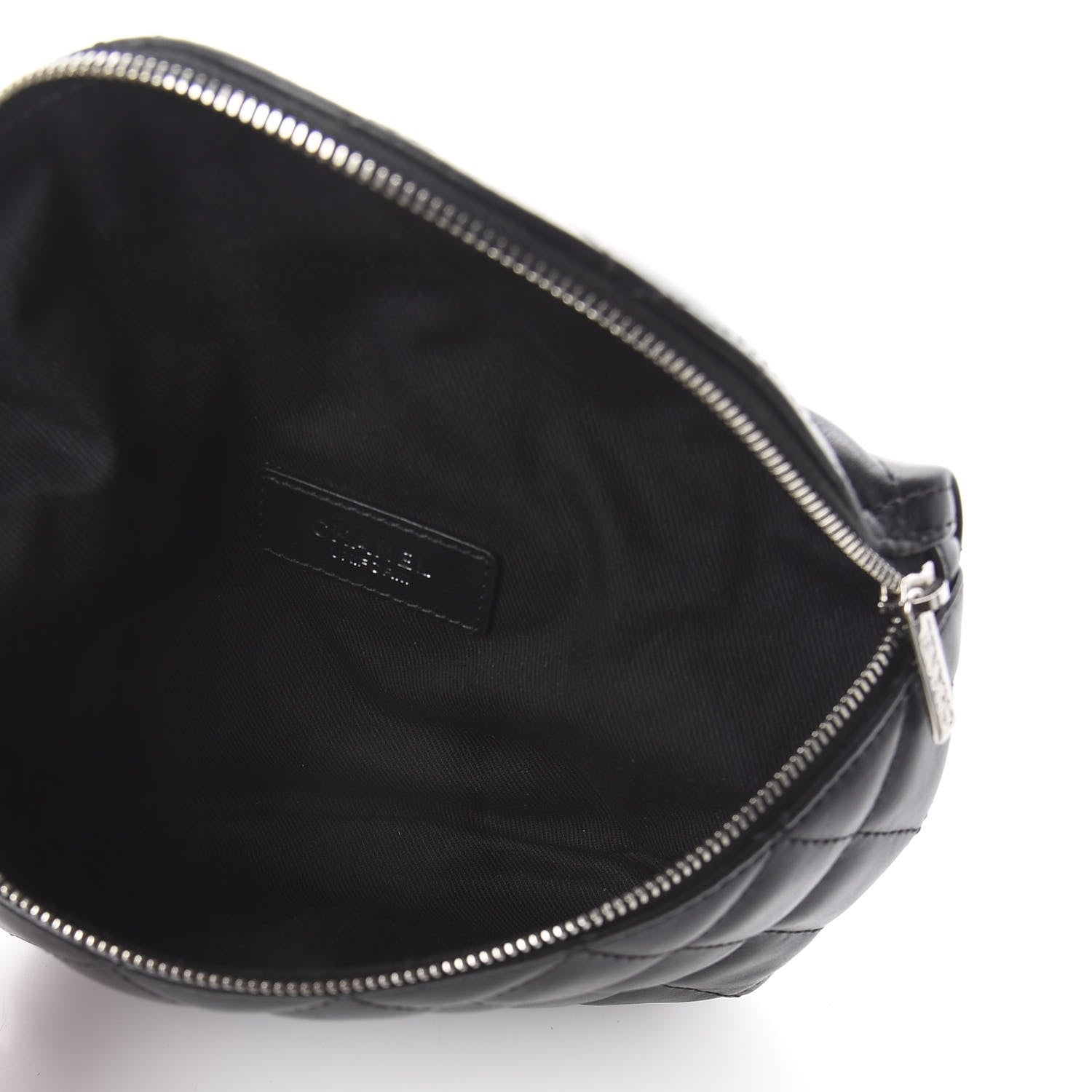 Chanel Lambskin Quilted Waist Belt Bag Black 4 of 11