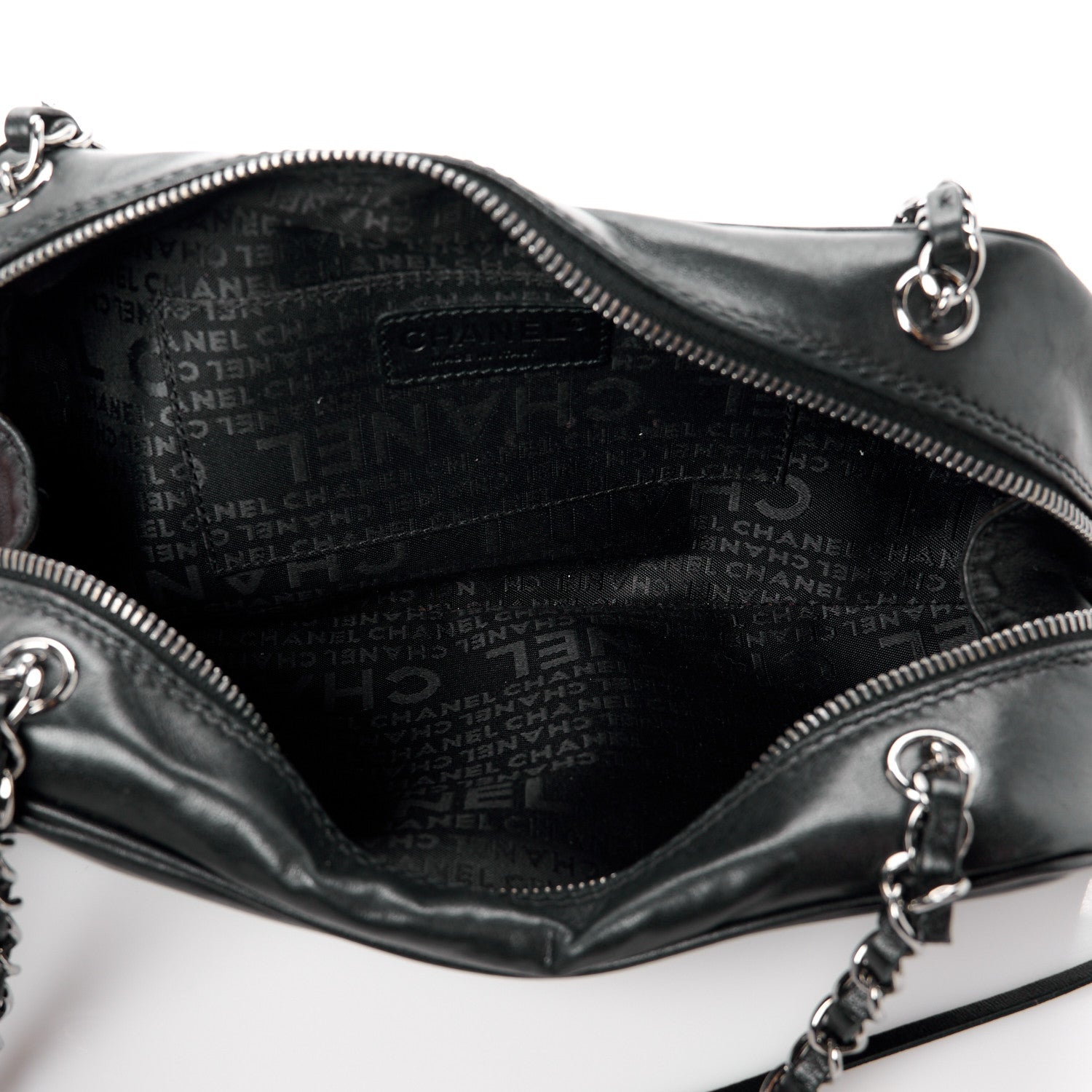 Chanel Lambskin Lax Small Tassel Shoulder Bag Black 5 of 10