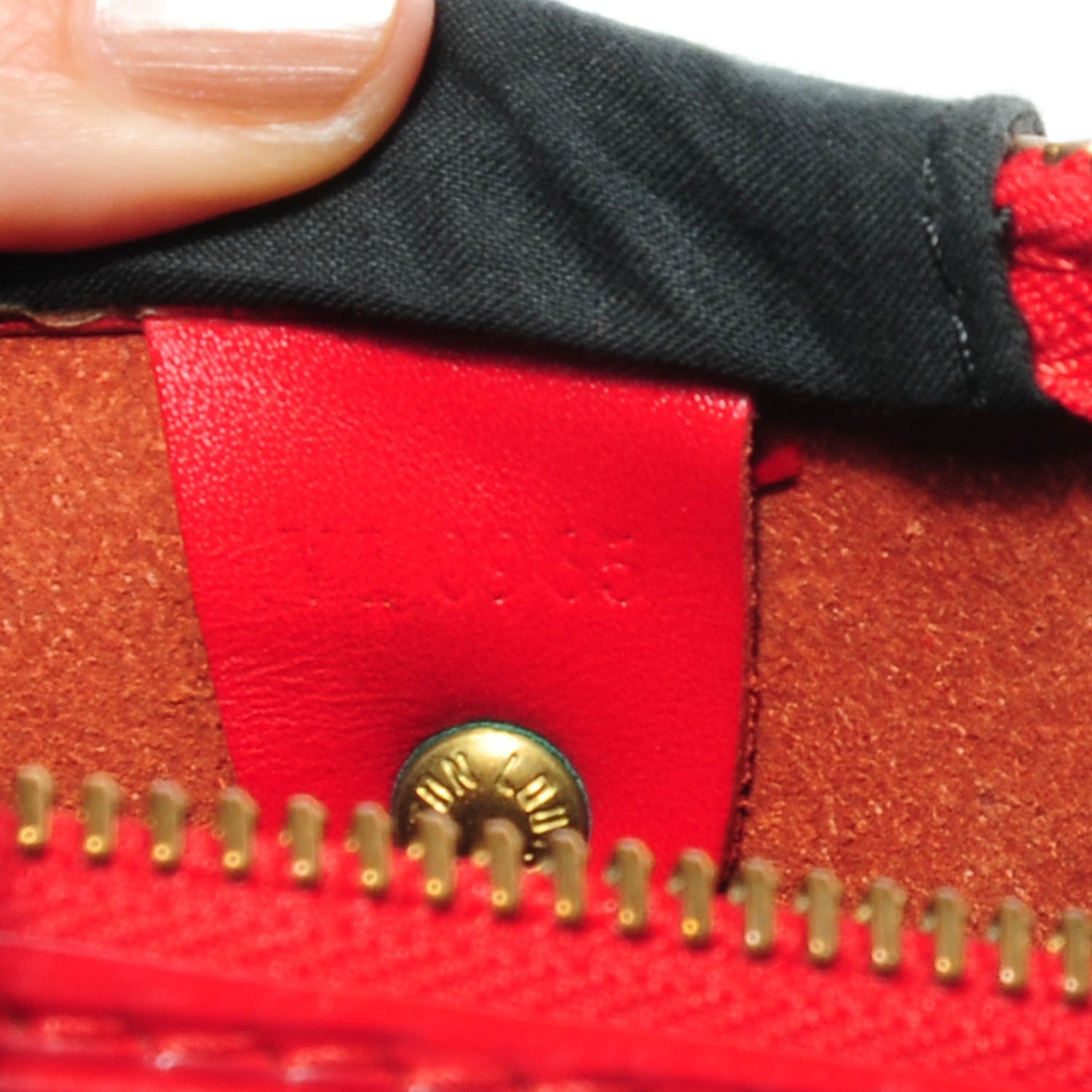 Louis Vuitton Epi Speedy 30 Rouge 6 of 7