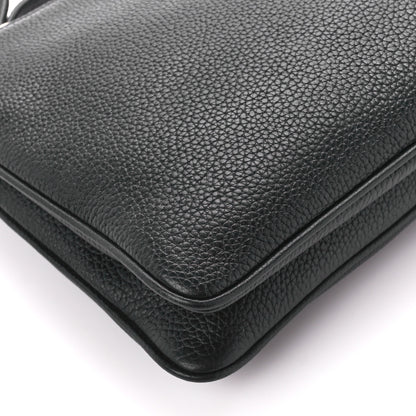 Prada Vitello Daino Double Zip Crossbody Bag Black 12 of 13