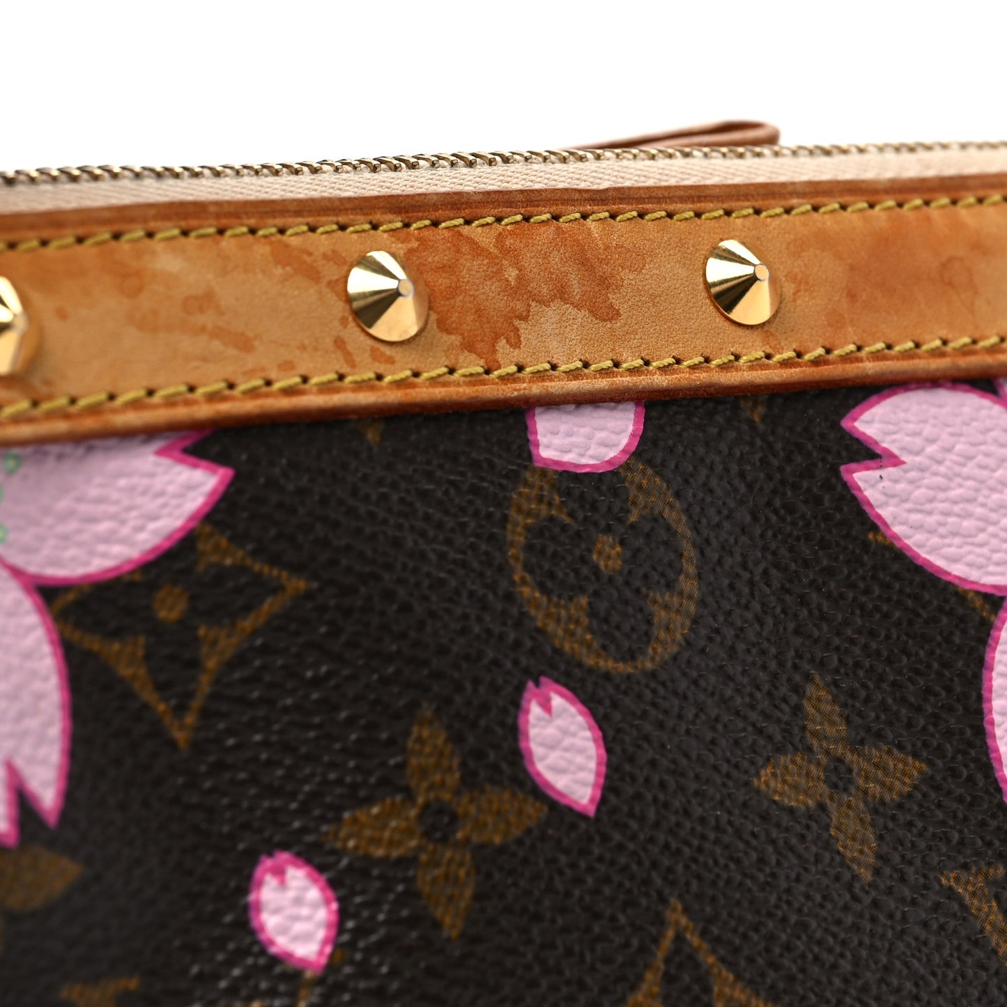 Monogram Cherry Blossom Pochette Accessories Brown