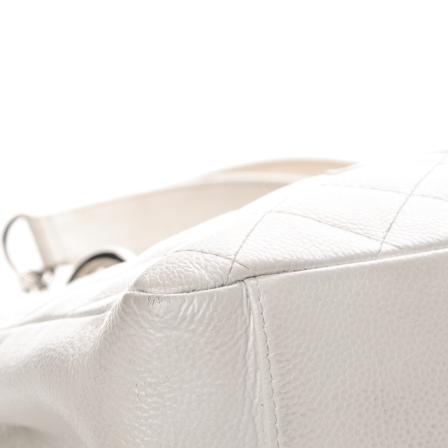 Chanel Caviar Quilted Grand Shopping Tote GST White 16 of 19