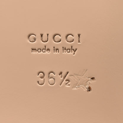 Gucci Nappa Lovelight Deva Horsebit Chain Embellished Flats 36.5 Mystic White Paradise Cloude 7 of 9