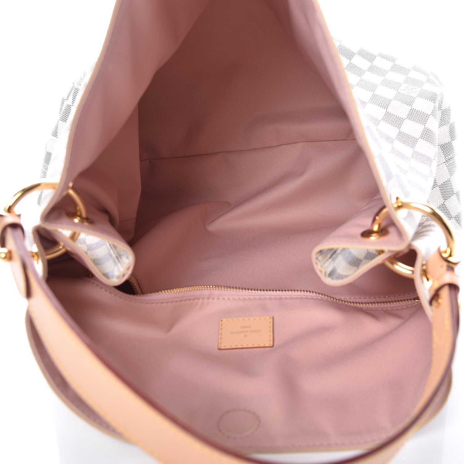 Louis Vuitton Damier Azur Graceful MM Rose Ballerine 5 of 12