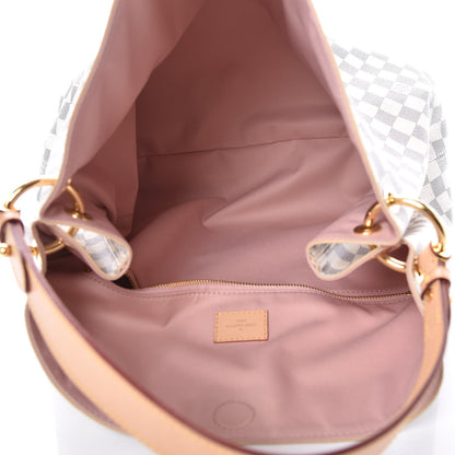 Louis Vuitton Damier Azur Graceful MM Rose Ballerine 5 of 12