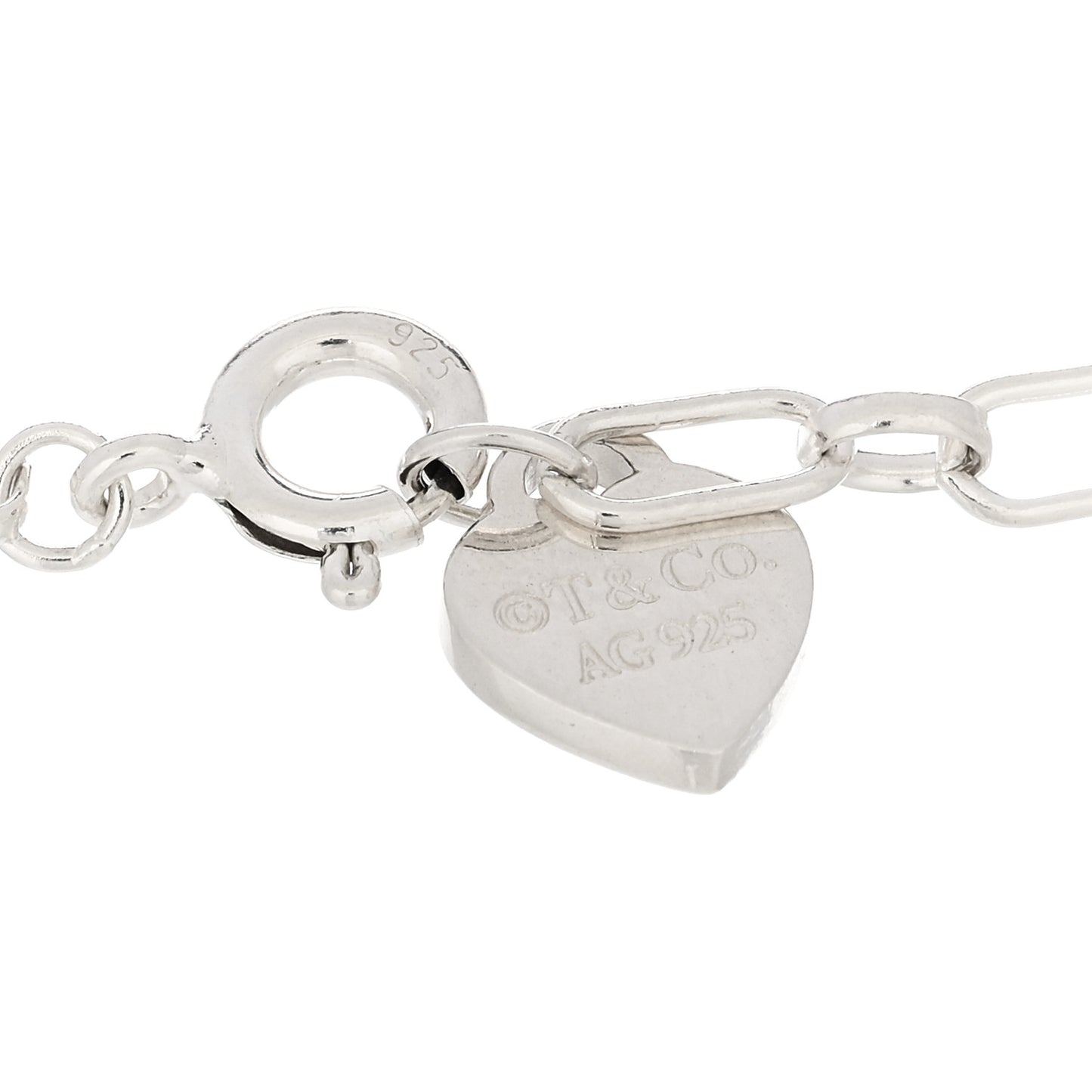 Sterling Silver Enamel Love Charm Bracelet Blue