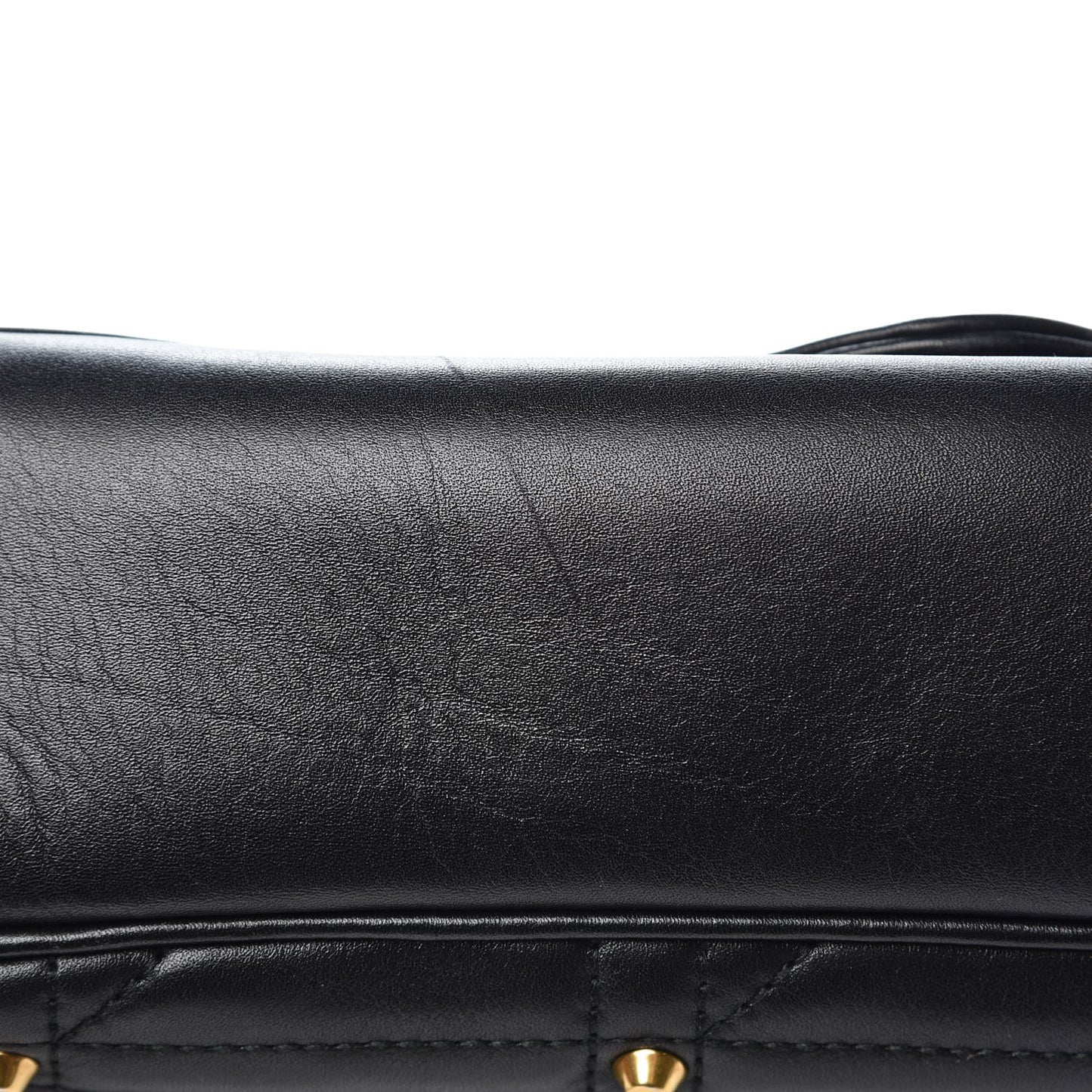 Calfskin Matelasse Studded Medium GG Marmont Shoulder Bag Black