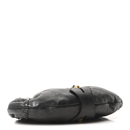Saint Laurent Calfskin Vincennes Mombasa Hobo Black 5 of 10