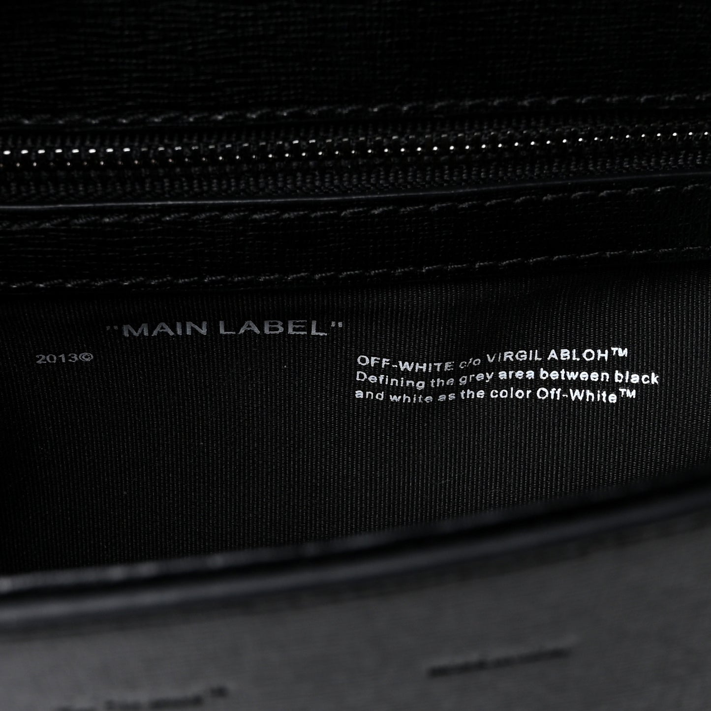 Calfskin Diag Flap Bag Black White