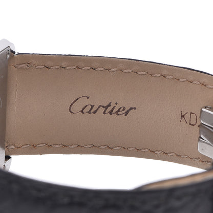 Cartier Stainless Steel Alligator 24mm Tank Solo Piano Quartz Watch 7 of 8