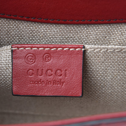 Gucci Soft Microguccissima Mini Emily Chain Shoulder Bag Rosso 7 of 10