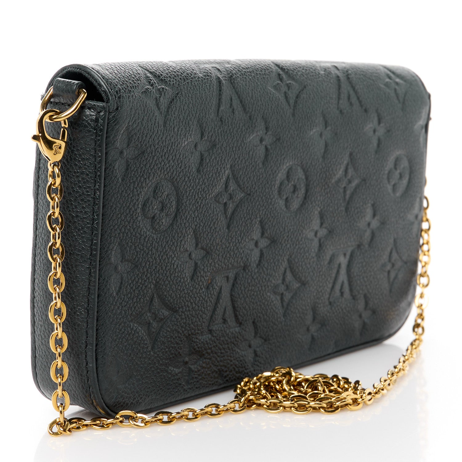 Louis Vuitton Empreinte Pochette Felicie Chain Wallet Black 4 of 18