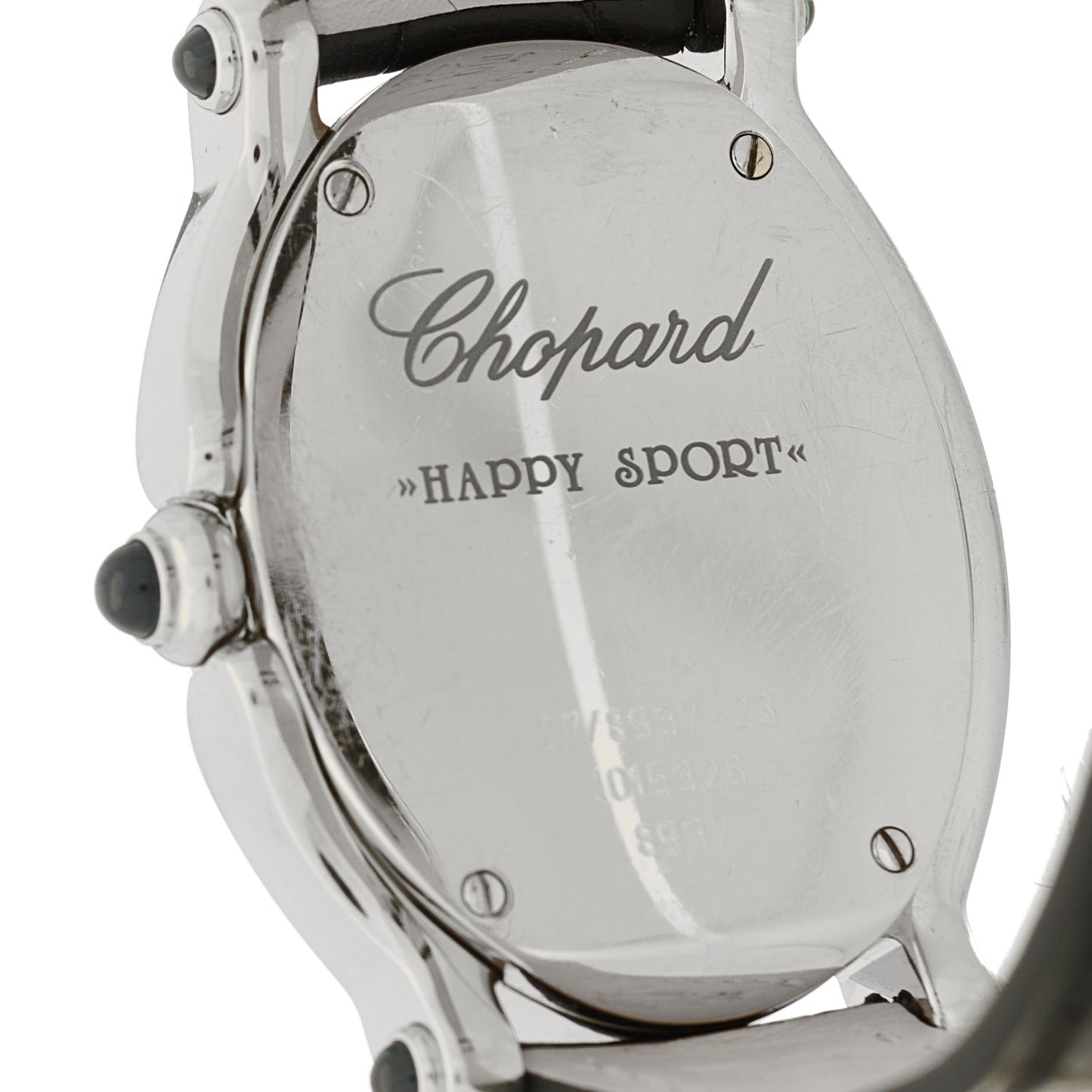 Stainless Steel Alligator Diamond Bezel 31mm Oval Happy Sport Quartz Watch