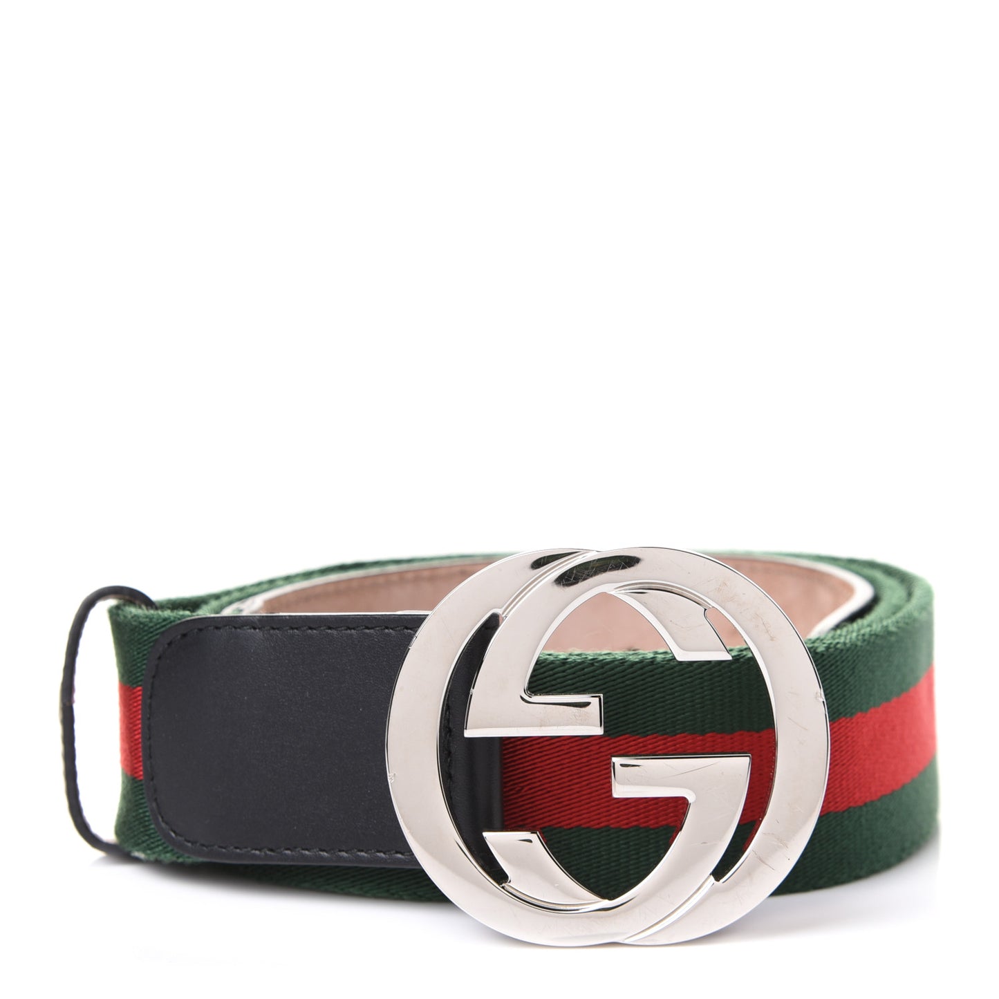 Calfskin Web Interlocking G Belt 100 40 Black