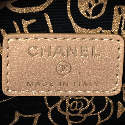 Chanel Metallic Lambskin Quilted Zip Around Classic Coin Purse Gold 8 of 10