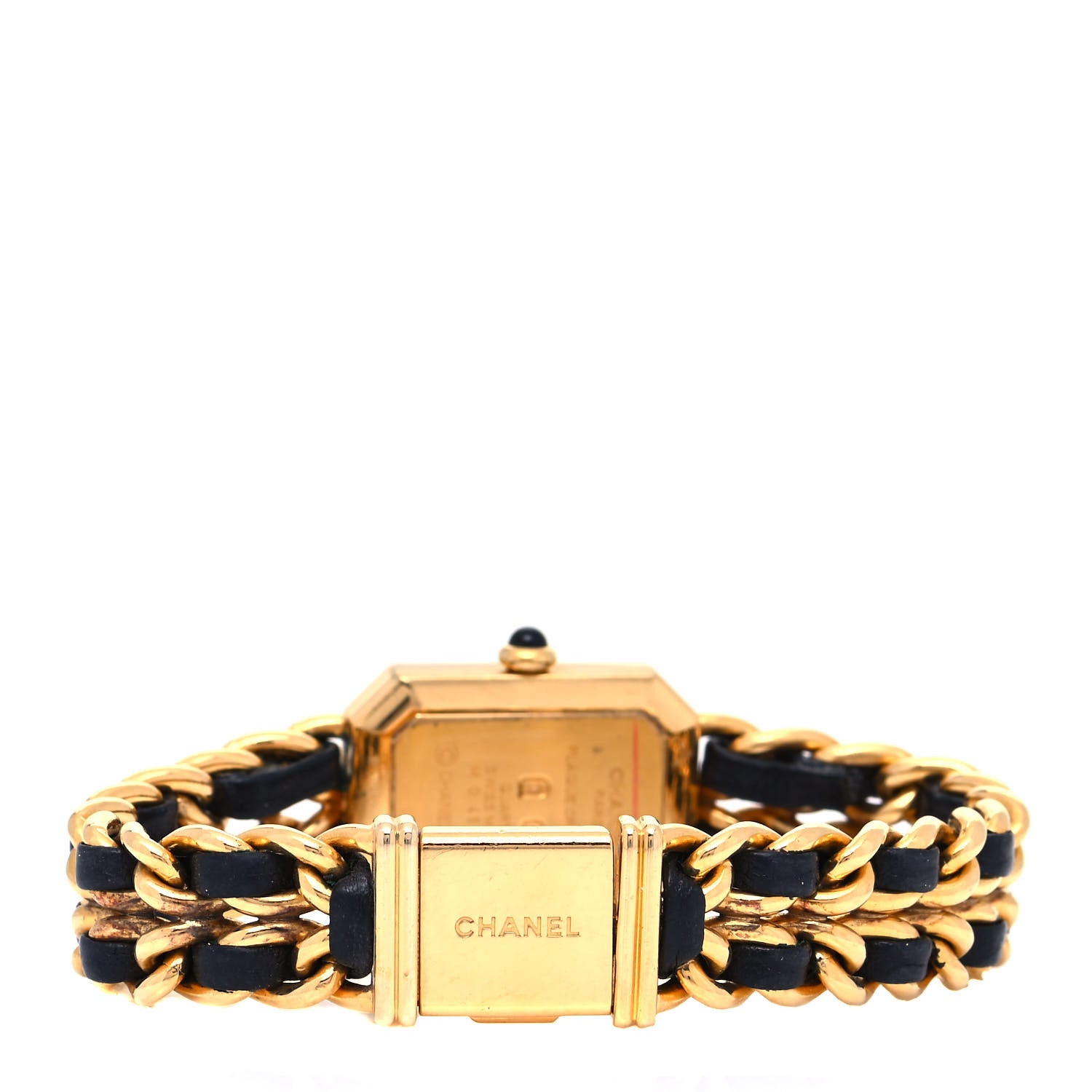 Chanel Stainless Steel Lambskin 20mm Chain Premiere Quartz Watch Gold L 3 of 4