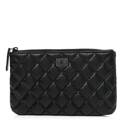 Chanel Aged Calfskin Quilted Medium Reissue Cosmetic Case So Black 1 of 8
