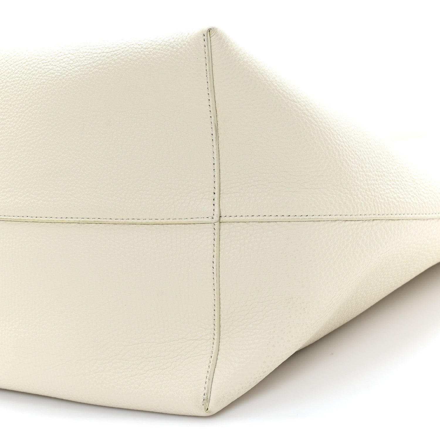 The Row Grained Calfskin Large N/S Park Tote Ivory 9 of 11