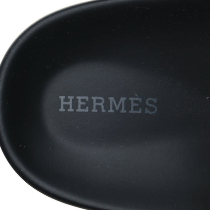 Hermes Calfskin Womens Chypre Sandals 40 Black 8 of 9