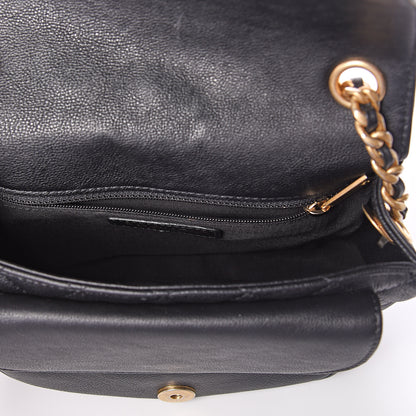 Chanel Grained Calfskin Quilted Messenger Flap Black 4 of 9
