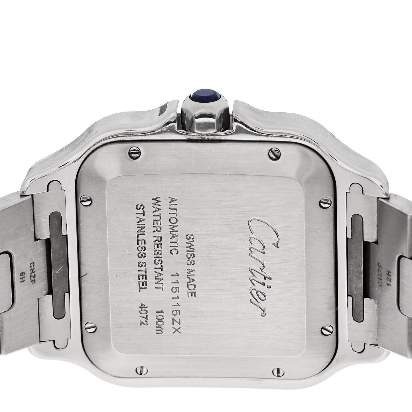 Stainless Steel 39.8mm Santos De Cartier Automatic Watch