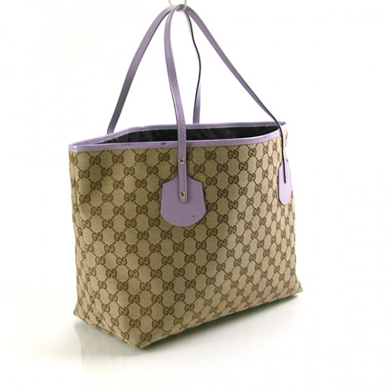 GG Monogram Loves Bergdorf Large Jolie Tote Purple