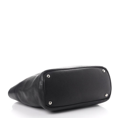Prada Vitello Daino Side Pocket Tote Nero Black 5 of 9