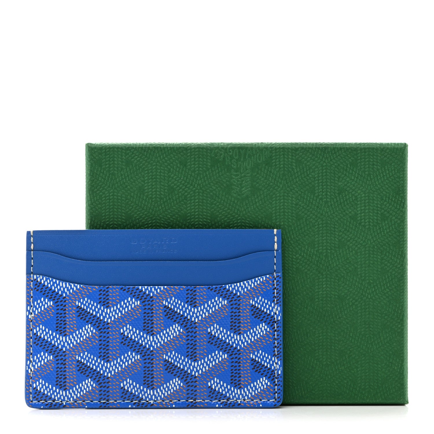 Goyard Goyardine Saint Sulpice Card Holder Sky Blue 8 of 8