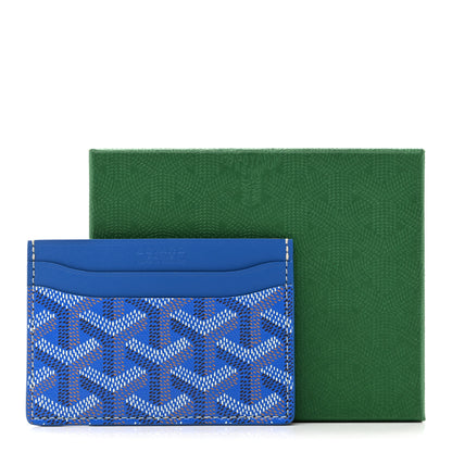 Goyard Goyardine Saint Sulpice Card Holder Sky Blue 8 of 8