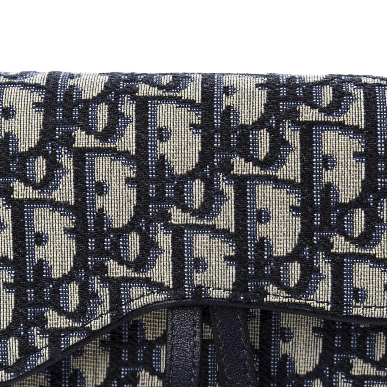 Christian Dior Oblique Saddle Belt Bag Blue 9 of 9