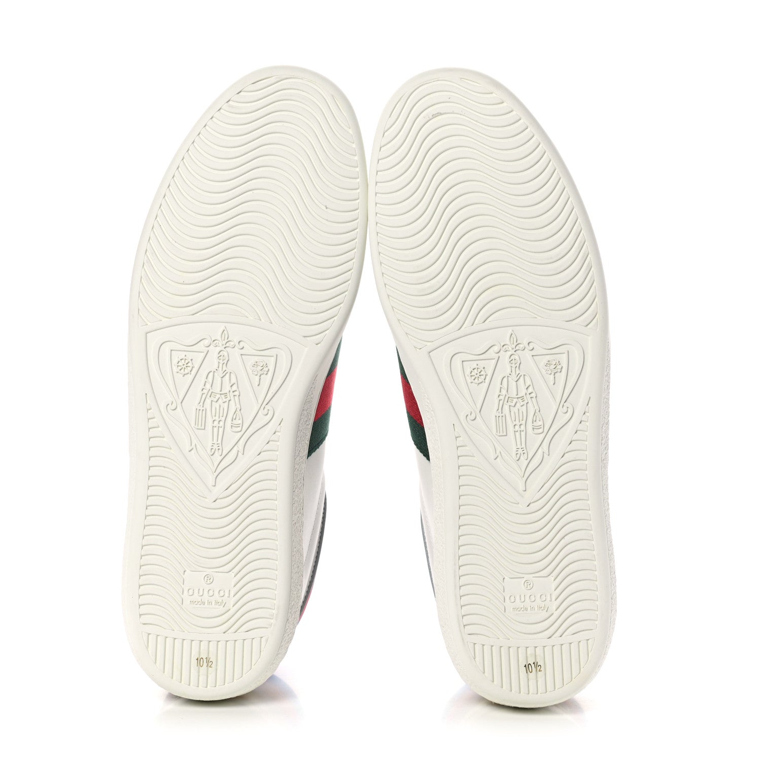 Gucci Calfskin Web Mens Ace High Top Sneakers 10.5 White 5 of 8