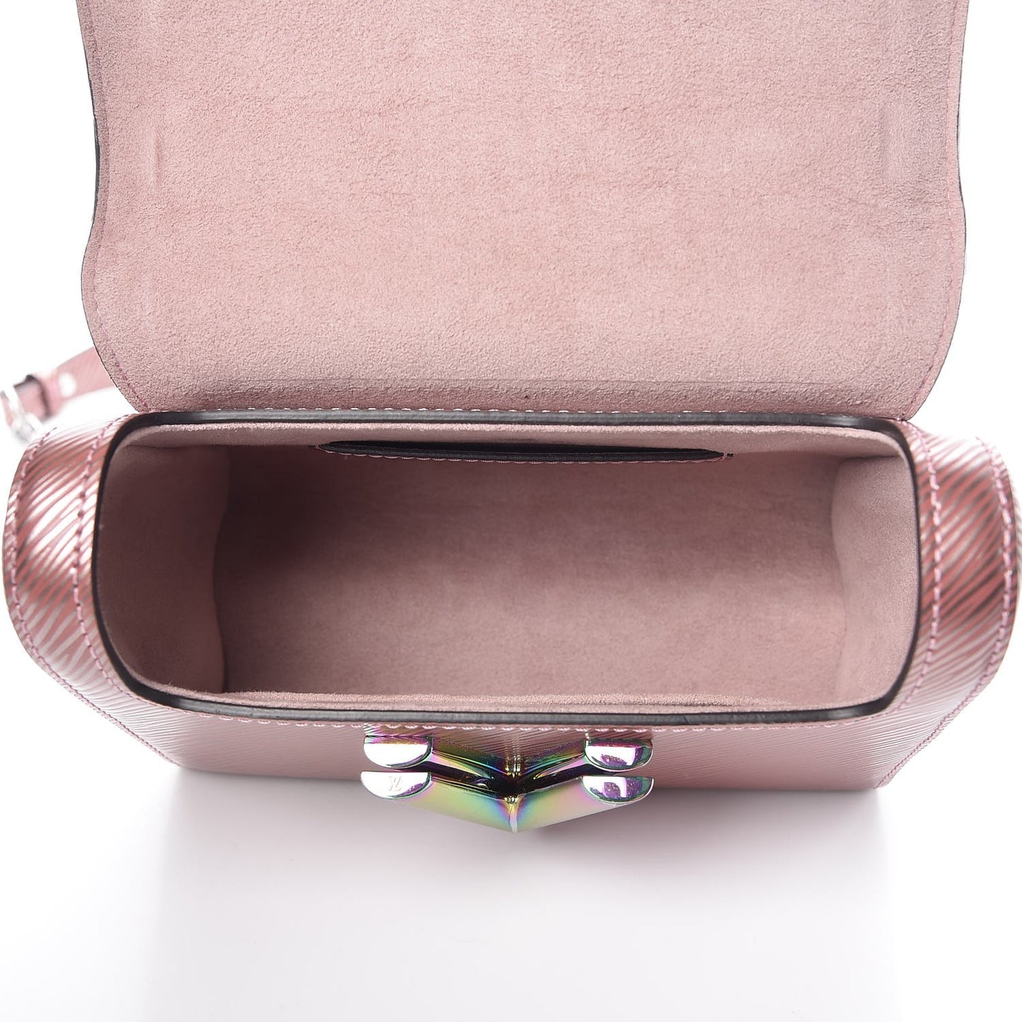 Epi Scarabeo Twist Shoulder Bag PM Rose Gold