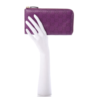Gucci Guccissima Donna Long Wallet Purple 2 of 8