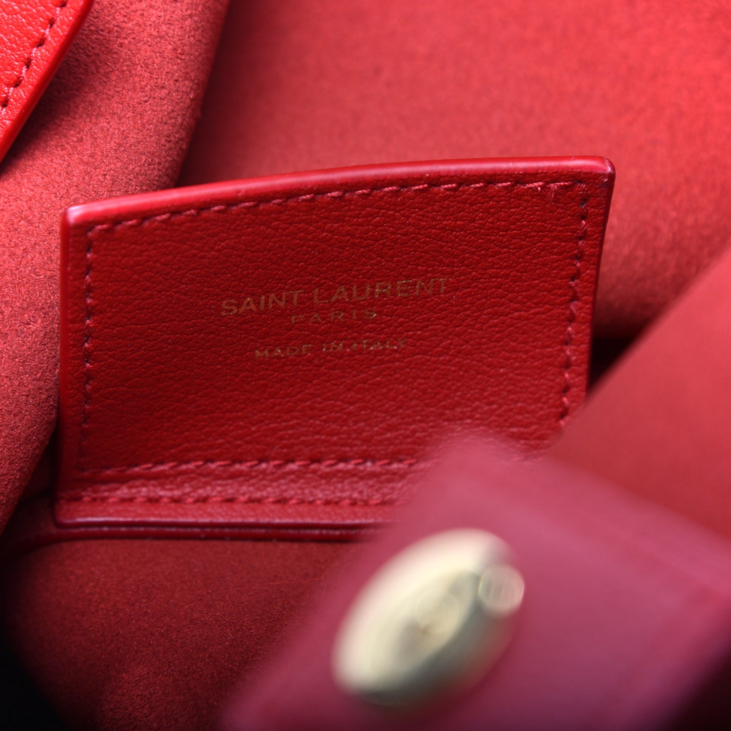 Calfskin Toy Shopping Tote Rouge Eros