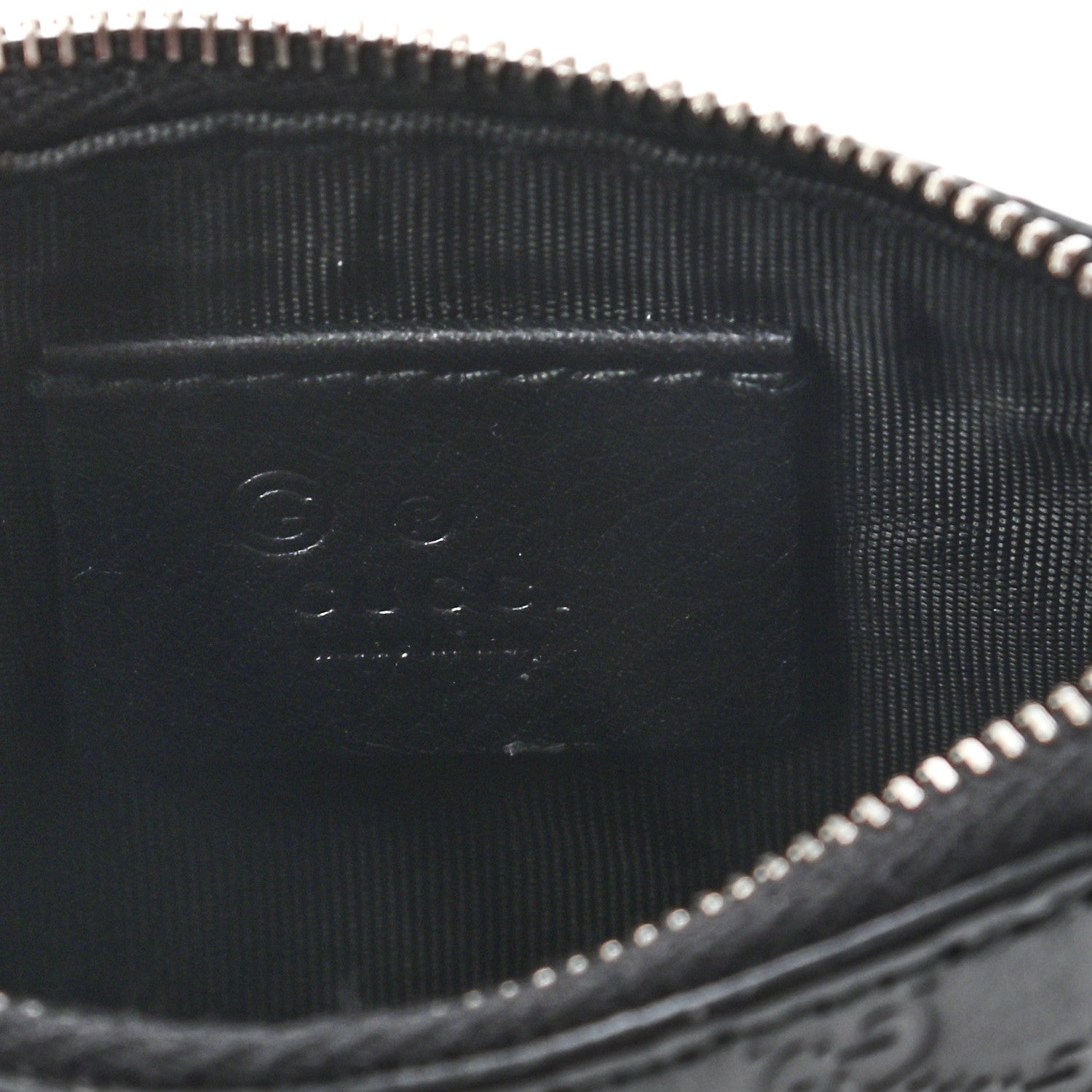 Gucci Microguccissima Key Ring Coin Case Black 6 of 7