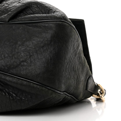 Fendi Crinkled Lambskin Mia Shoulder Flap Black 11 of 17