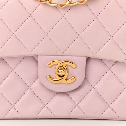 Chanel Lambskin Quilted Mini Square Flap Bag Light Pink 7 of 9