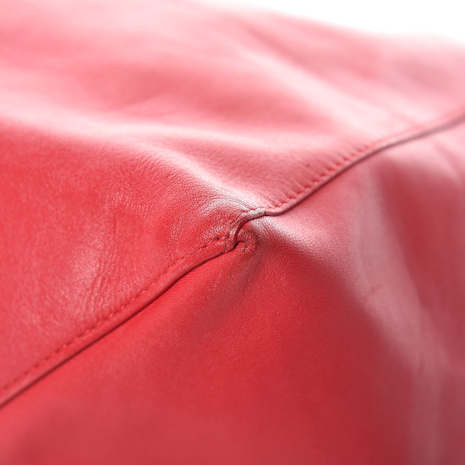 Celine Lambskin Horizontal Cabas Red 14 of 23