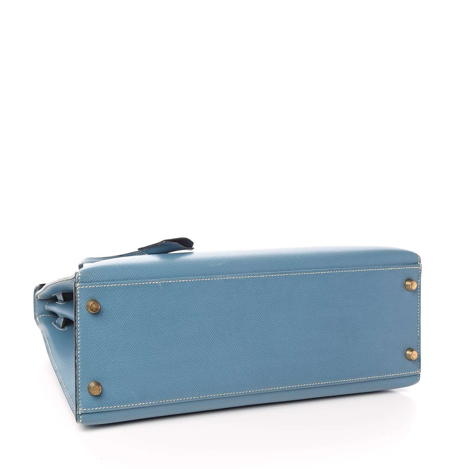 Hermes Epsom Kelly Sellier 32 Blue Jean 5 of 36