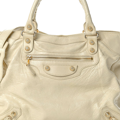 Balenciaga Agneau Giant 12 Gold Hardware Velo Blanc Creme Light Craie 9 of 9