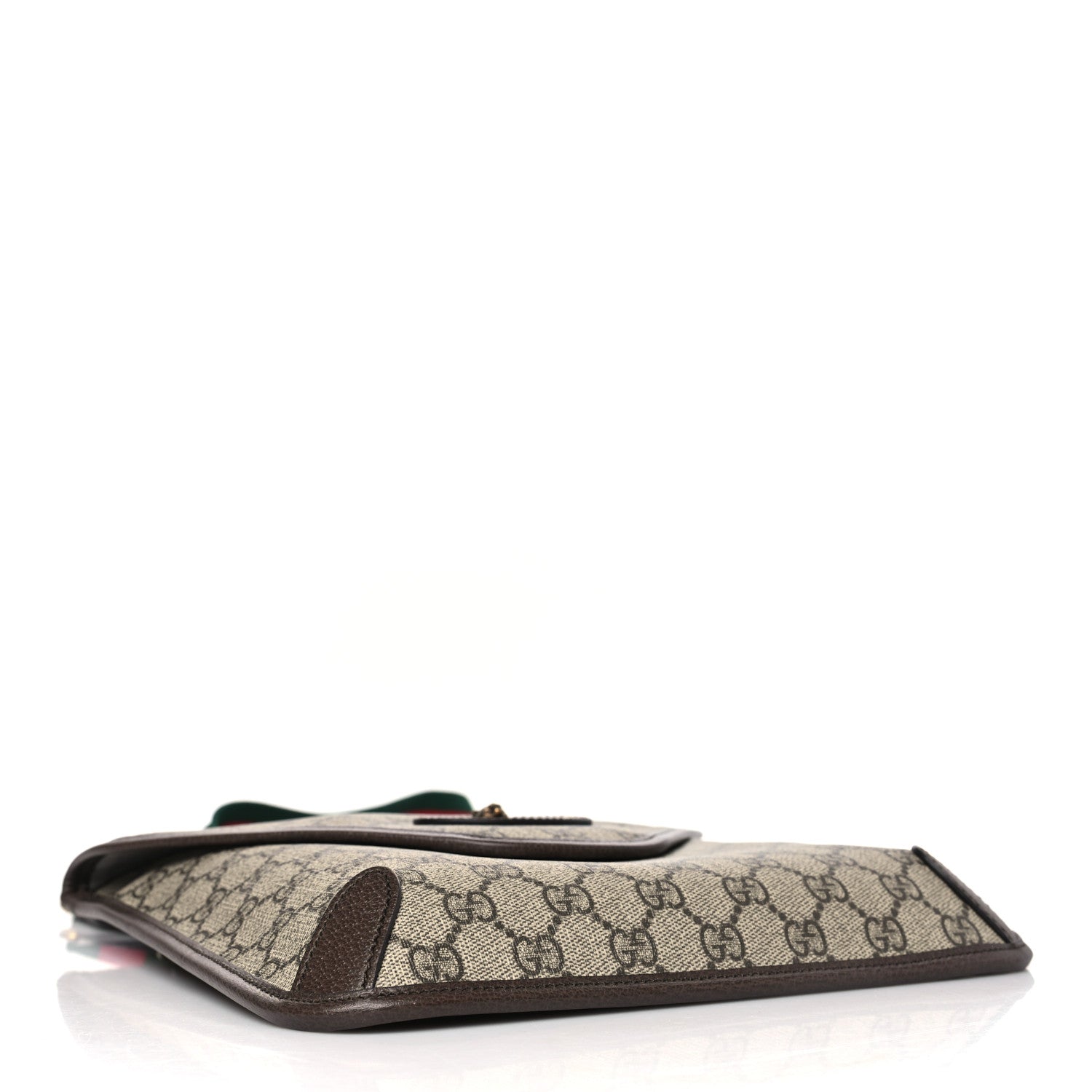 Gucci GG Supreme Monogram Web Medium Neo Vintage Flap Messenger Bag Beige New Acero 4 of 11