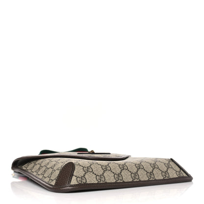 Gucci GG Supreme Monogram Web Medium Neo Vintage Flap Messenger Bag Beige New Acero 4 of 11