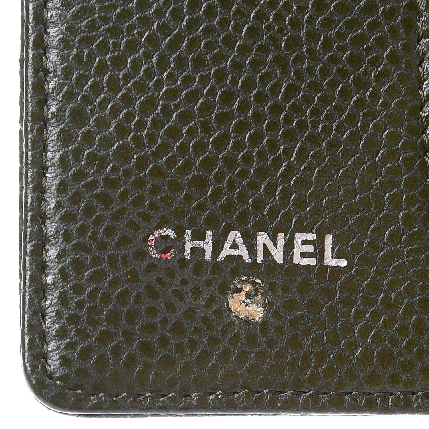 Chanel Caviar Quilted 6 Key Holder Green 6 of 12