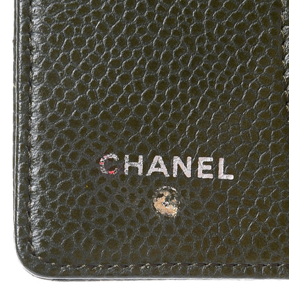 Chanel Caviar Quilted 6 Key Holder Green 6 of 12
